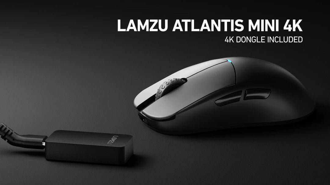 LAMZU Atlantis Mini 4K 4Kレシーバー付属 超軽量 約51g ワイヤレスゲーミングマウス Charcoal Black