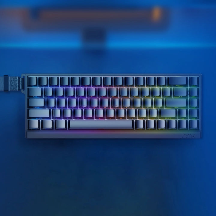 IYX MU68 Pro ラピッドトリガー対応ゲーミングキーボード   英語配列 テンキーレス 68キー 有線 HE 8000Hz RT0.02mm対応 Windows Mac対応