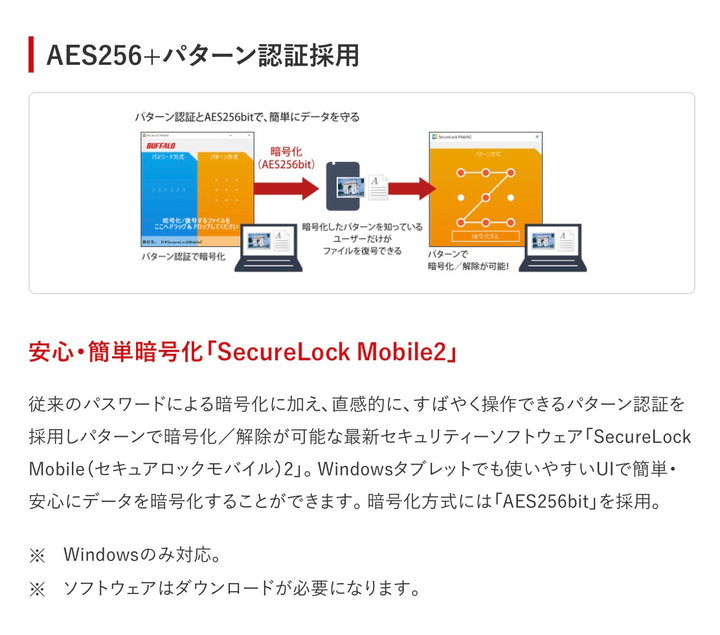 BUFFALO USB 3.2 (Gen 2) Type-C iPhone 16 / 15シリーズ対応 MagSafeマグネット対応 ポータブルSSD ProRes録画対応