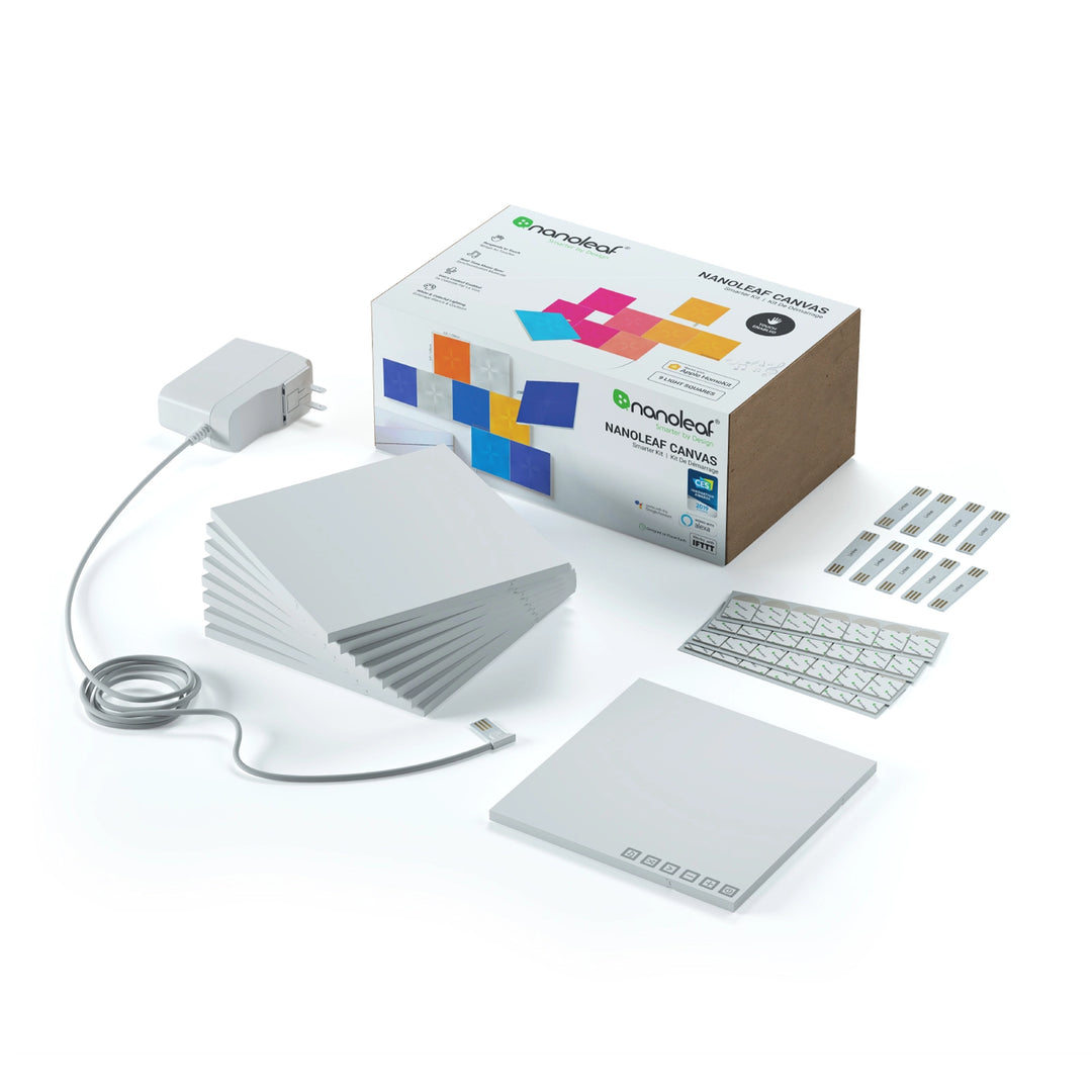 Nanoleaf Canvas スターターパック 9枚入り スマート照明 Nanoleaf Canvas スターターパック 9枚入り スマート照明