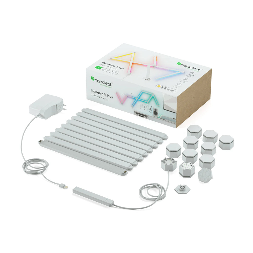 Nanoleaf Lines スタートパック 9本入り Nanoleaf Lines 60° スターターパック 9本入り スマート照明