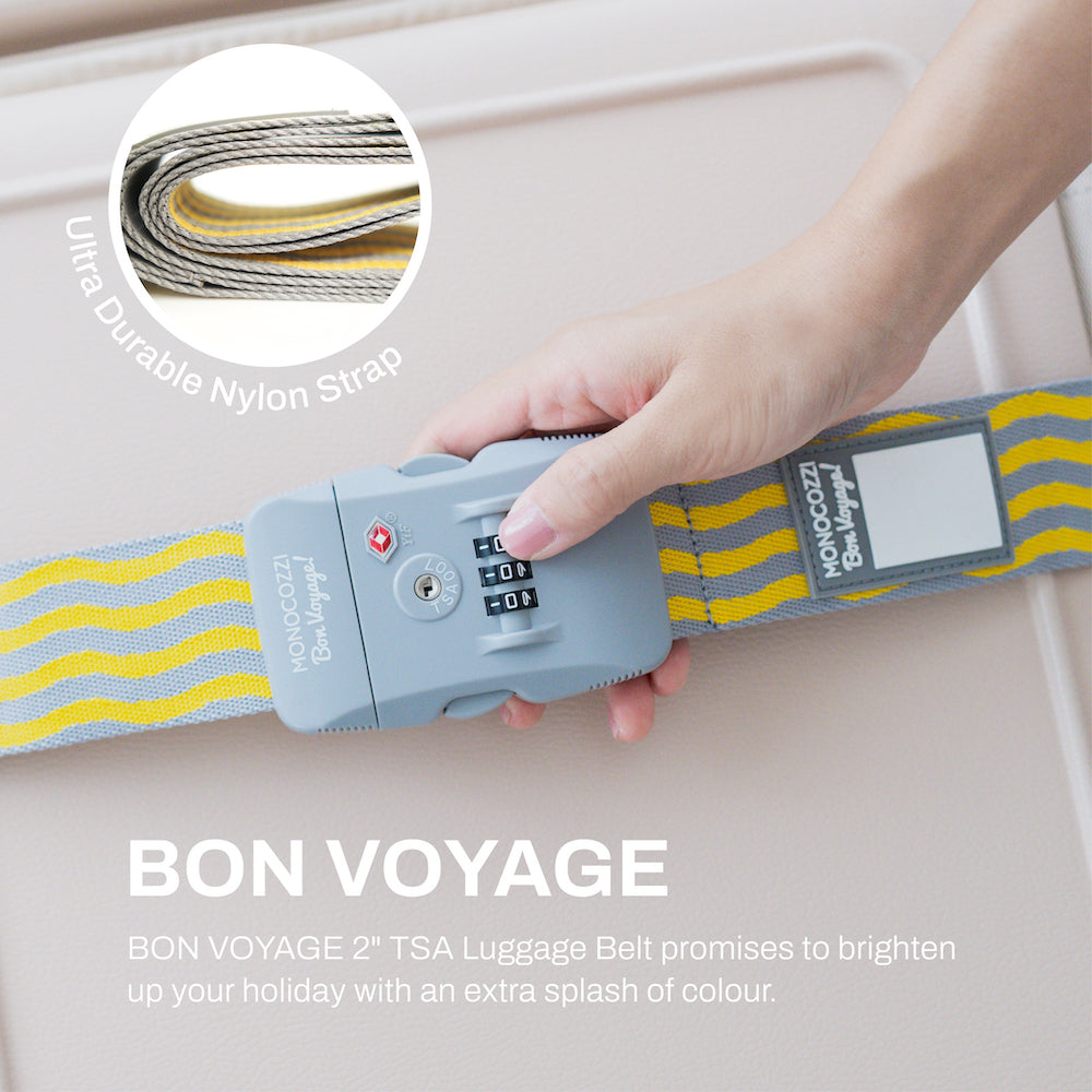 MONOCOZZI Bon Voyage TSA LUGGAGE BELT for Suitcase スーツケースベルト