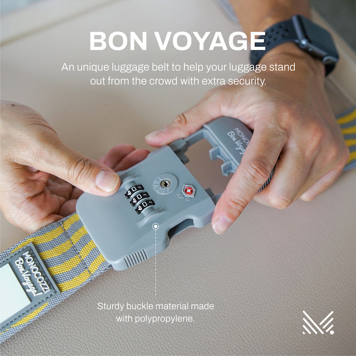 MONOCOZZI Bon Voyage TSA LUGGAGE BELT for Suitcase スーツケースベルト