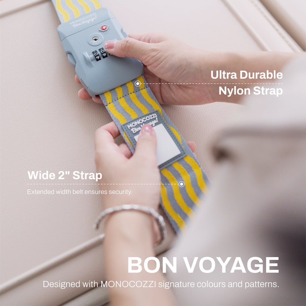 MONOCOZZI Bon Voyage TSA LUGGAGE BELT for Suitcase スーツケースベルト