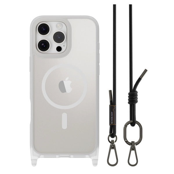 MagEasy iPhone 16 シリーズ Roam M MagSefe対応 ストラップ付きケース