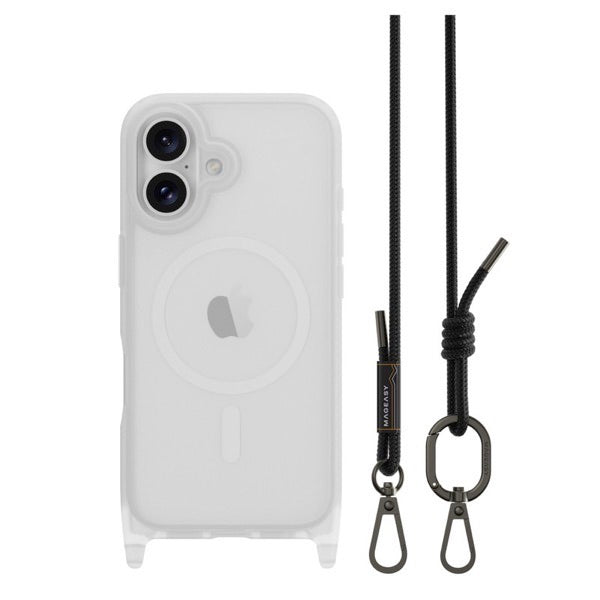 MagEasy iPhone 16 シリーズ Roam M MagSefe対応 ストラップ付きケース