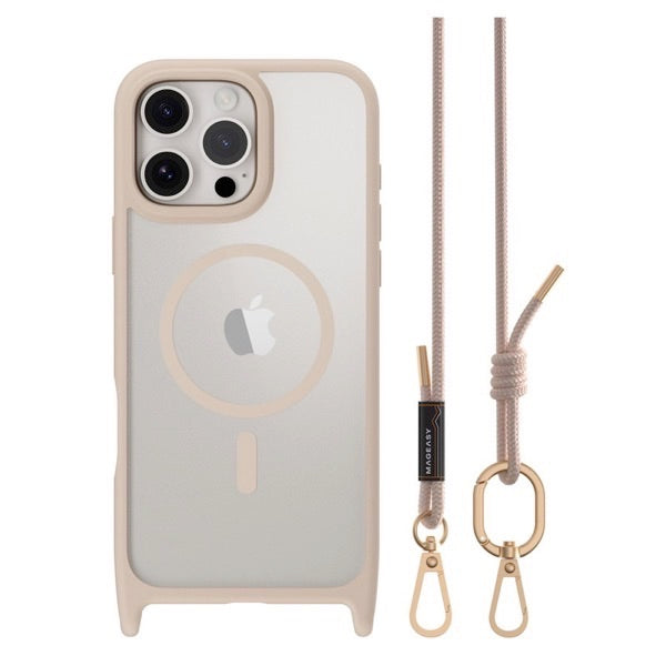 MagEasy iPhone 16 シリーズ Roam M MagSefe対応 ストラップ付きケース