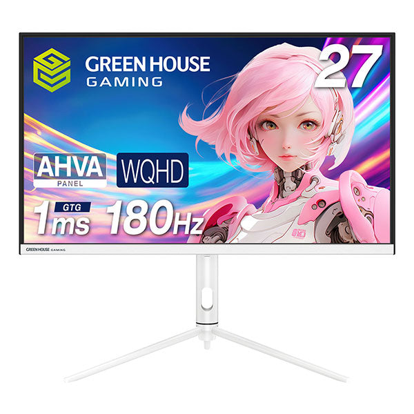 グリーンハウス 27インチ ゲーミングモニター 180Hz 1ms WQHD GreenHouse 27型 180Hz WQHD ゲーミングディスプレイ 液晶