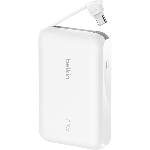 BELKIN BoostCharge 20W ケーブル内蔵 モバイルバッテリー 10000mAh PD