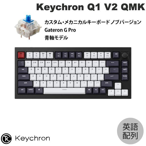 Keychron Q1 V2 QMK 有線 テンキーレス ホットスワップ Gateron G Pro