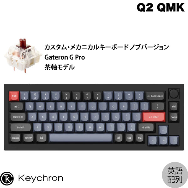 Keychron Q2 QMK 有線 テンキーレス ホットスワップ Gateron G Pro RGB