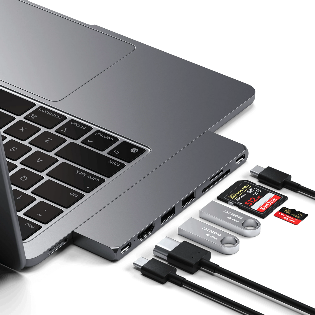 Satechi Pro Hub Slim USB-C PRO PD対応 ハブ スリムアダプター  Macbook対応