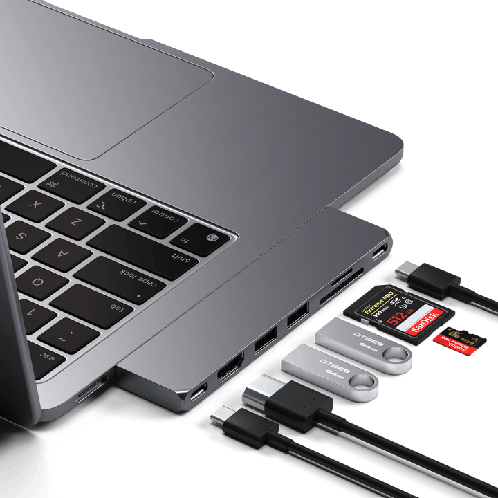 Satechi Pro Hub Slim USB-C PRO PD対応 ハブ スリムアダプター  Macbook対応