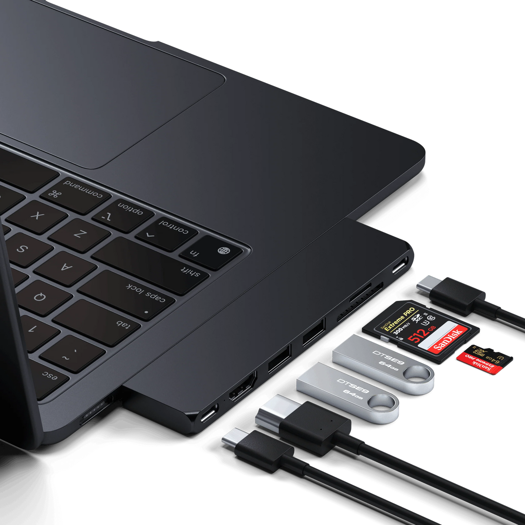 Satechi Pro Hub Slim USB-C PRO PD対応 ハブ スリムアダプター Satechi Pro Hub Slim USB-C PRO PD対応 ハブ スリムアダプター