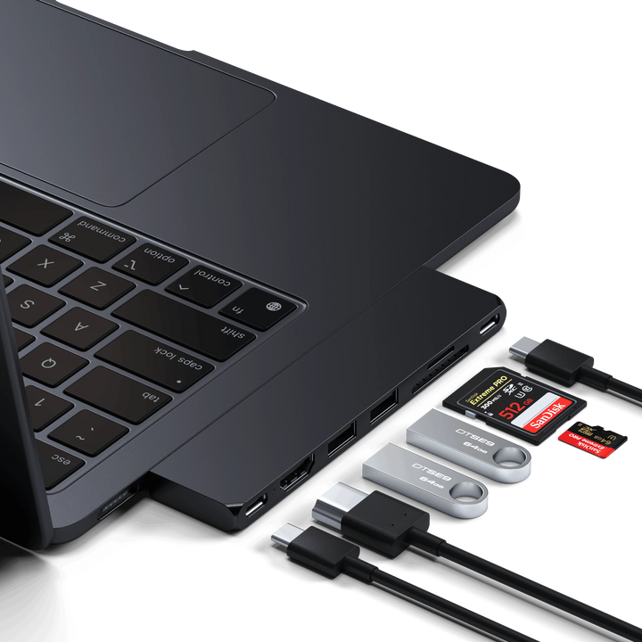 Satechi Pro Hub Slim USB-C PRO PD対応 ハブ スリムアダプター  Macbook対応