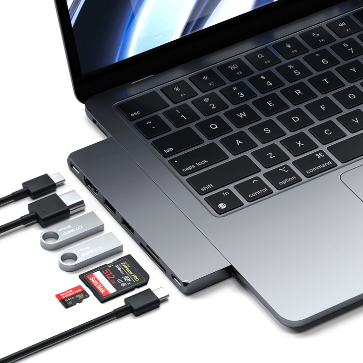 Satechi Pro Hub Slim USB-C PRO PD対応 ハブ スリムアダプター  Macbook対応