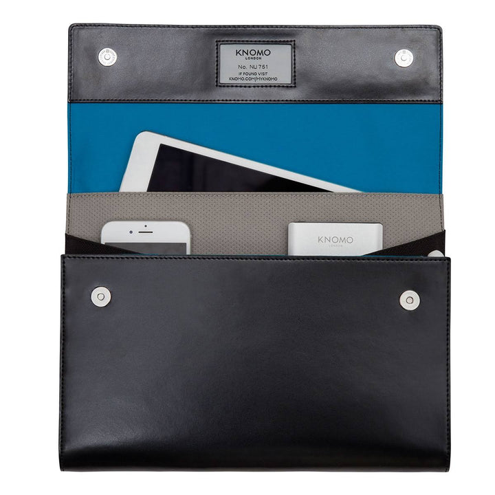 KNOMO LONDON オーガナイザー  KNOMAD Air Zip Leather 本革ケース ガジェット収納ケース iPadケース