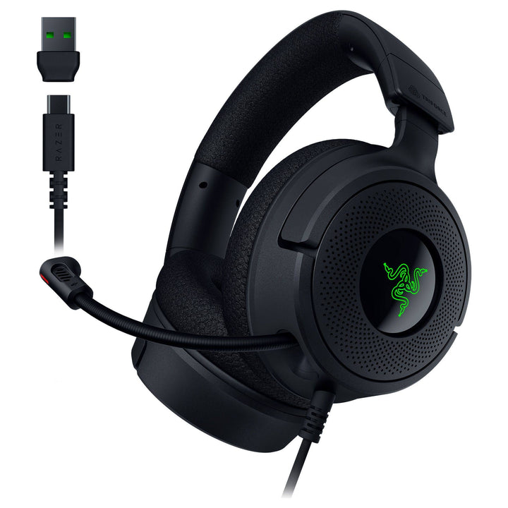 Razer Kraken V4 Chroma RGB 対応 Bluetooth 5.3 / 2.4GHz ワイヤレス 両対応 ワイヤレスゲーミングヘッドセット