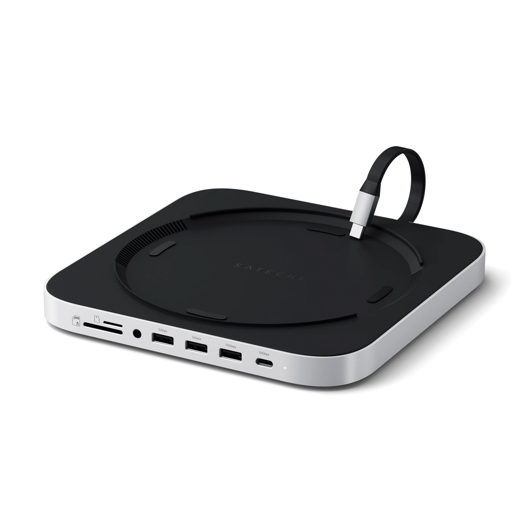 Satechi Stand & Hub for Mac Mini Studio with NVMe SSD Enclosure Satechi Stand & Hub for Mac Mini Studio with NVMe SSD Enclosure