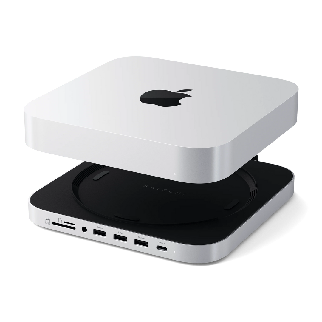 Satechi Stand & Hub for Mac Mini Studio with NVMe SSD Enclosure Satechi Stand & Hub for Mac Mini Studio with NVMe SSD Enclosure
