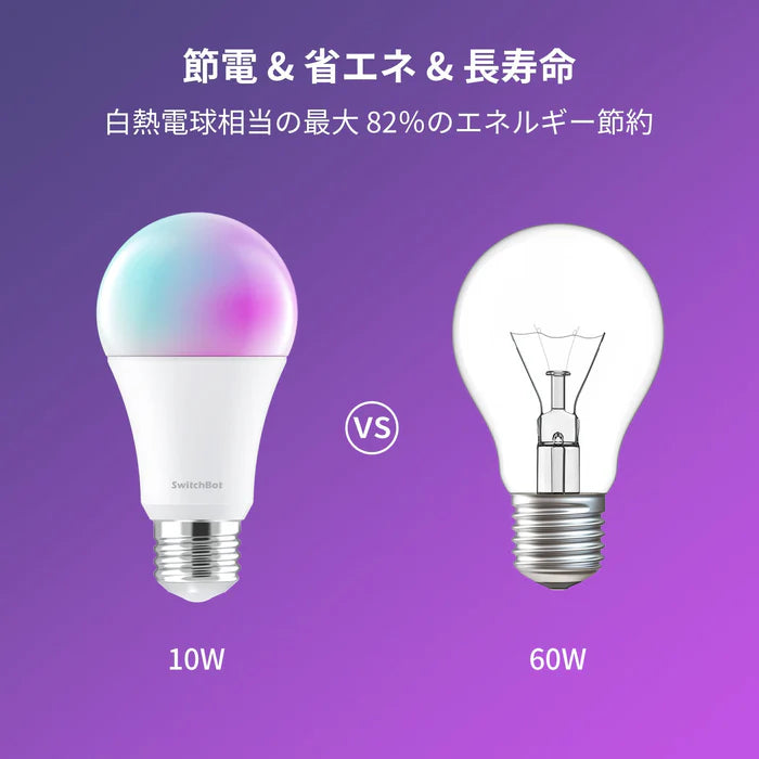 SwitchBot スマート電球 LED電球セット スマートライト 音声操作 SwitchBot スマート電球 LED電球セット スマートライト 音声操作