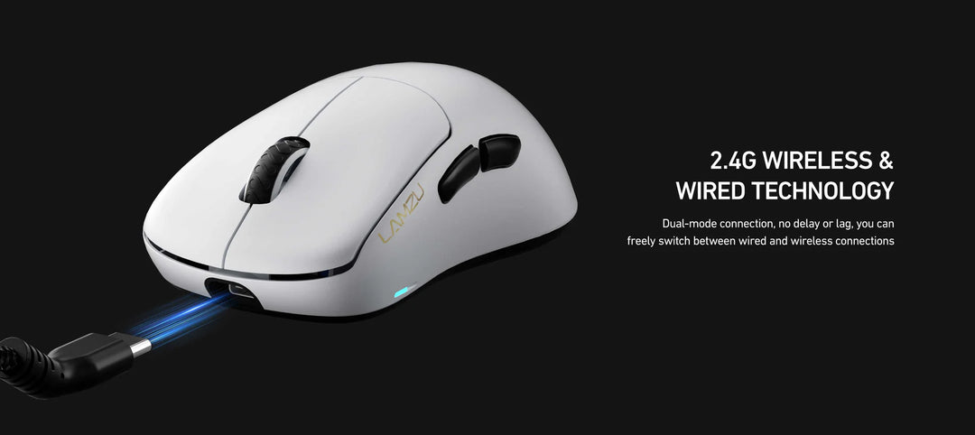 LAMZU Thorn 超軽量 約52g ワイヤレスゲーミングマウス White – kitcut LAMZU Thorn 超軽量 約52g ワイヤレスゲーミングマウス White – kitcut