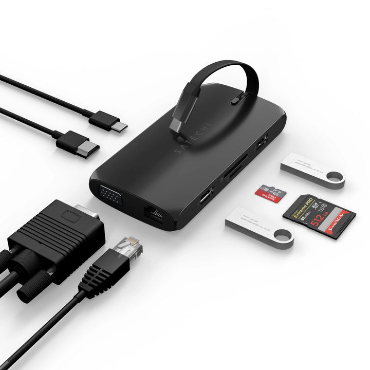 Satechi USB-C On-the-Go Multiport Adapter PD対応 マルチポートアダプター